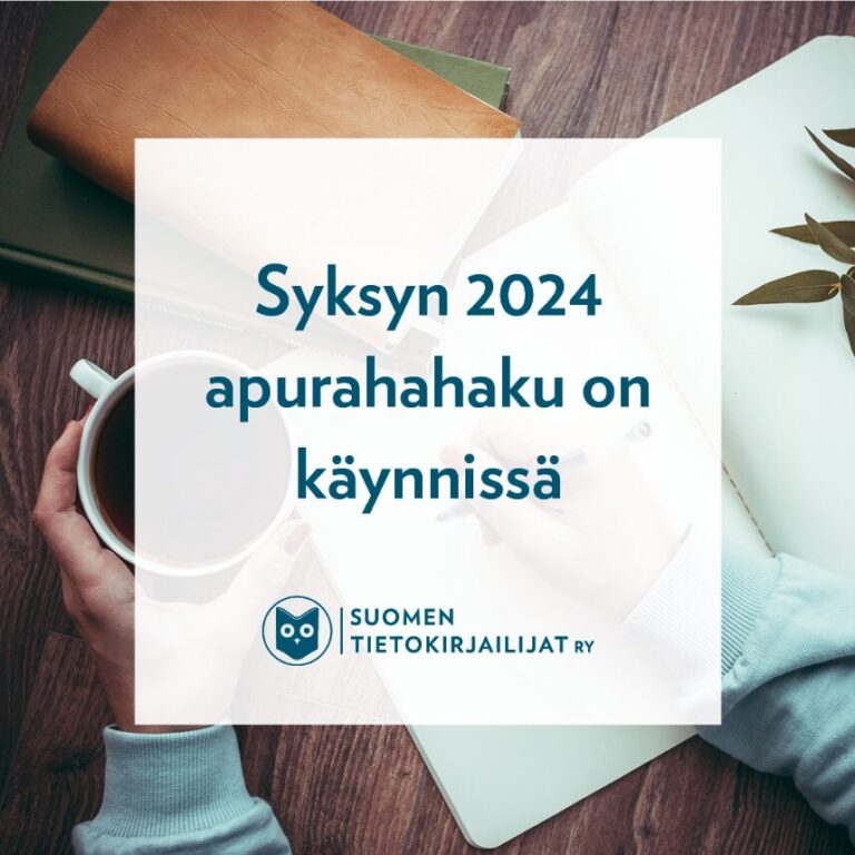 Apurahoja oppi- ja tietokirjailijoille – Syksyn apurahahaku on käynnistynyt
