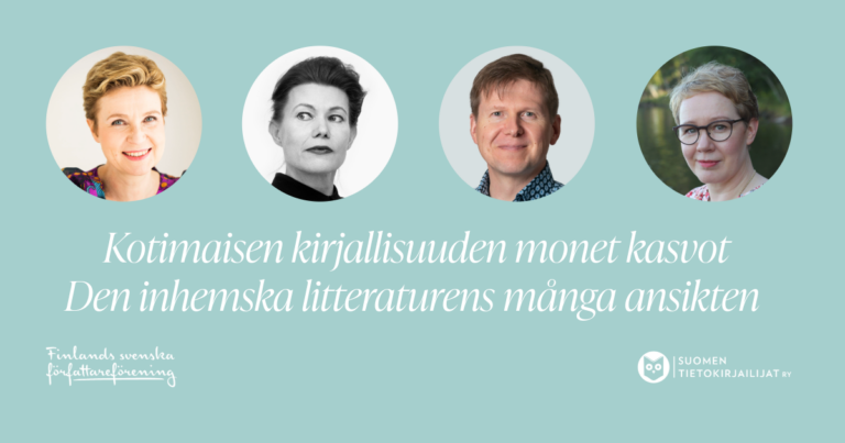 Kotimaisen kirjallisuuden monet kasvot -keskustelu 18.4. klo 18.30 Tekstin talossa