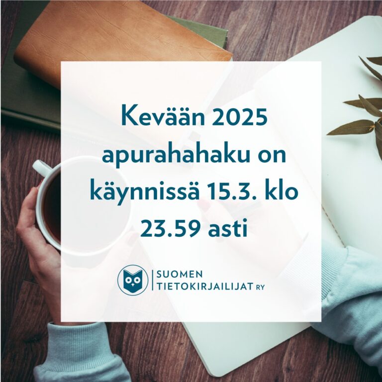 Kevään apurahat ovat haettavissa 1.–15.3.2025