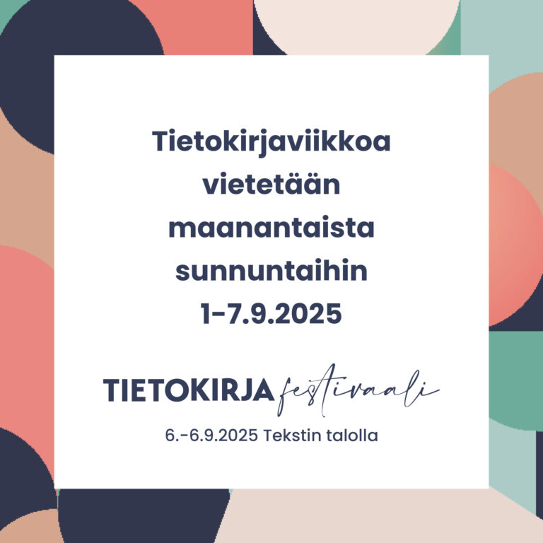 Tietokirjaviikkoa vietetään 1.-7.9.2025