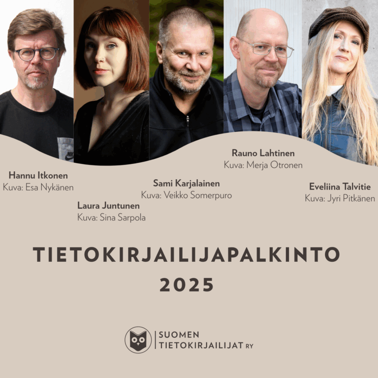 Tietokirjailijapalkinnot jaettiin Helsingin Kirjamessuilla