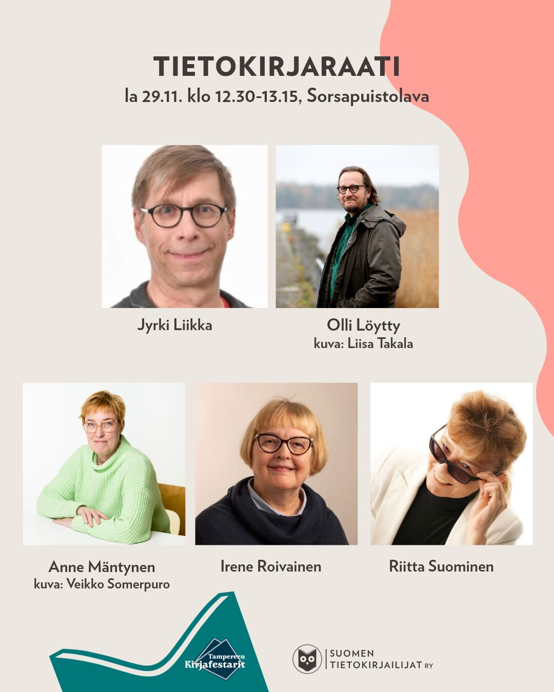 Tietokirjaraati Tampereen Kirjafestareilla